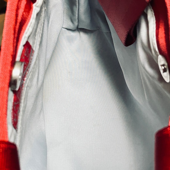 Harveys Cherry Red Woven Tote with Mercedes Benz Logo - Picture 7 of 10